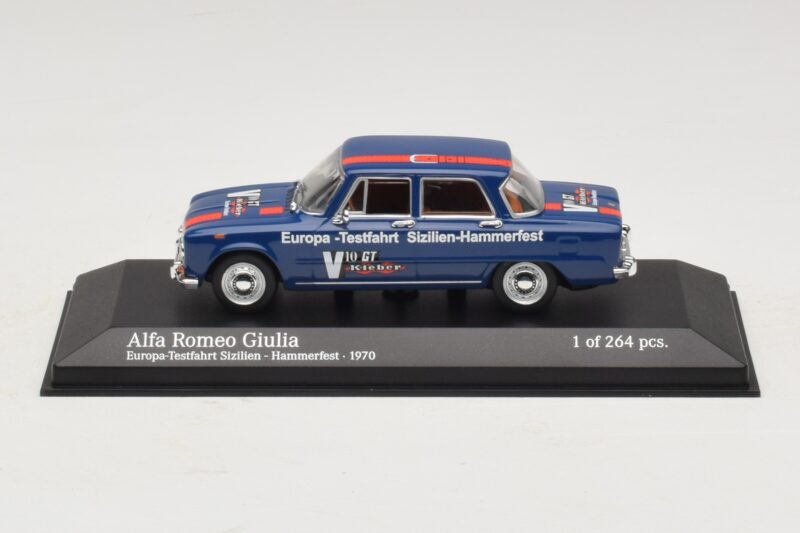 Alfa Romeo Giulia Europa-Testfahrt Sizilien-Hammerfest Minichamps 1:43 400120905 Métal