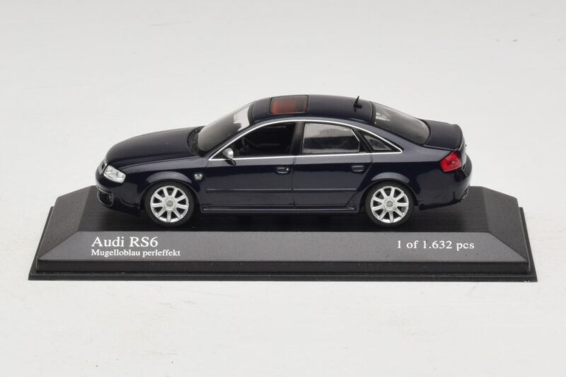 Audi RS6 C5 Bleu Métallisé Minichamps 1:43 400011702 Diecast