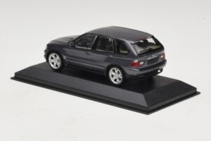 BMW X5 E53 4.4i Gris Métallisé Boîte De Remplacement Minichamps 1:43 80420393166-R1 Métal — image 3 sur 5