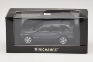 BMW X5 E53 4.4i Gris Métallisé Boîte De Remplacement Minichamps 1:43 80420393166-R1 Métal — image 5 sur 5