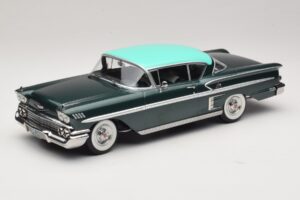 Chevrolet Bel Air Impala Coupe Vert Foncé Métallisé & Vert KK-Scale 1:18 KKDC181594 Métal