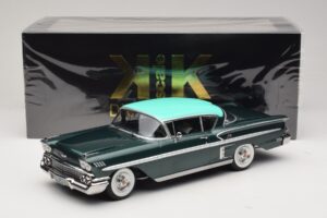 Chevrolet Bel Air Impala Coupe Vert Foncé Métallisé & Vert KK-Scale 1:18 KKDC181594 Métal — image 6 sur 6