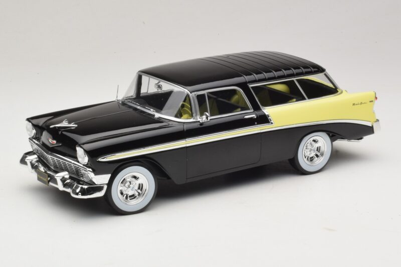 Chevrolet Bel Air Nomad Custom Noir & Jaune Clair KK-Scale 1:18 KKDC181293 Métal
