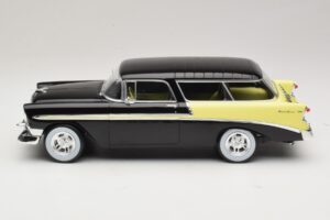 Chevrolet Bel Air Nomad Custom Noir & Jaune Clair KK-Scale 1:18 KKDC181293 Métal — image 3 sur 6