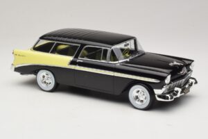 Chevrolet Bel Air Nomad Custom Noir & Jaune Clair KK-Scale 1:18 KKDC181293 Métal — image 4 sur 6
