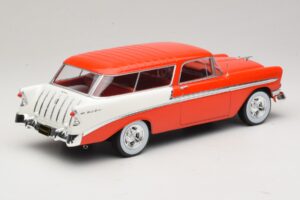 Chevrolet Bel Air Nomad Custom Rouge Clair & Blanc KK-Scale 1:18 KKDC181291 Métal — image 2 sur 6