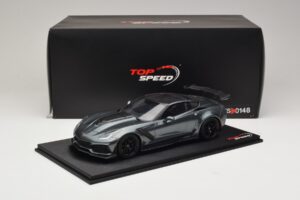 Chevrolet Corvette C7 ZR-1 Shadow Grey Metallic TopSpeed 1:18 TS0148 Résine — image 6 sur 6
