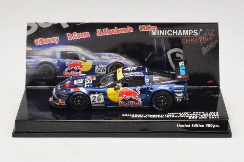 Chevrolet Corvette Z06.R GT3 Callaway Competition #26 Bouvy / Coens 24 Hours of Spa 2011 Minichamps 1:43 437111426 Métal