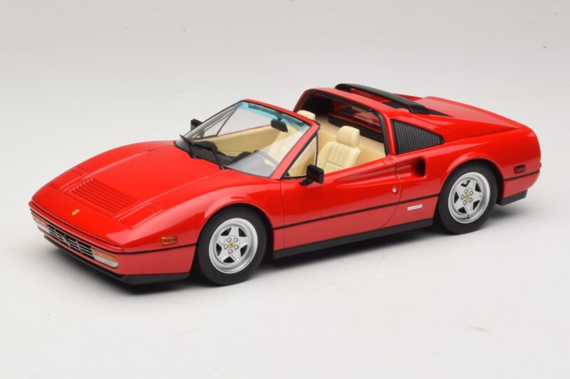 Ferrari 328 GTS Version US Rouge Beverly Hills Cop II Avec Intérieur Beige KK-Scale 1:18 KKDC181701 Métal