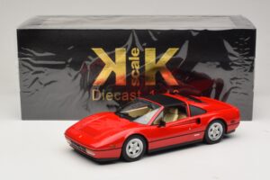 Ferrari 328 GTS Version US Rouge Beverly Hills Cop II Avec Intérieur Beige KK-Scale 1:18 KKDC181701 Métal — image 7 sur 7