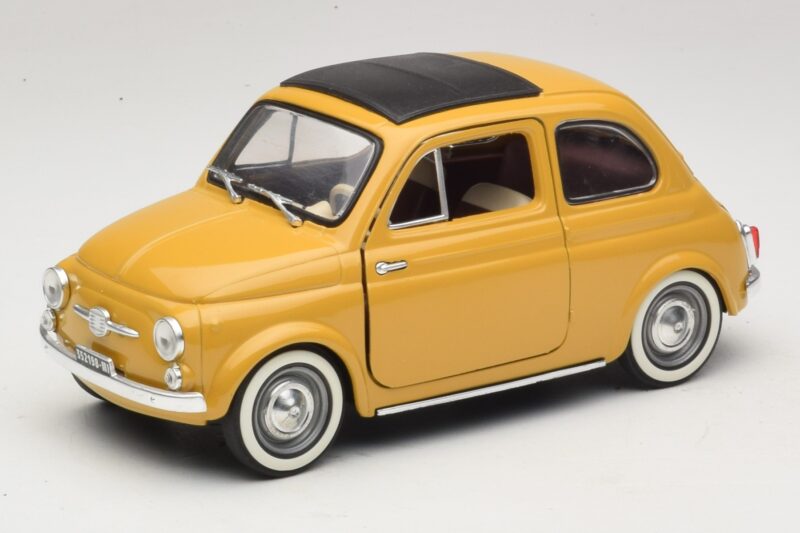 Fiat 500 Jaune Solido 1:18 8042 Métal