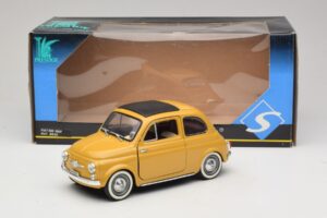 Fiat 500 Jaune Solido 1:18 8042 Métal — image 8 sur 8