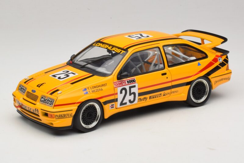 Ford Sierra RS500 #25 T. Longhurst / T. Mezera Bathurst 1000 Winner 1988 Boîte de Remplacement Biante 1:18 103888025-R1 Métal