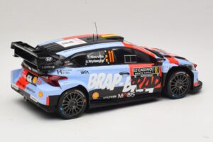 Hyundai i20 N Rally1 #11 T. Neuville / M. Wydaeghe Rally Monte Carlo 2026 IXO 1:18 18RMC270B Métal — image 2 sur 6