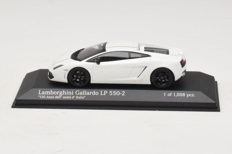 Lamborghini Gallardo LP550-2 Tricolore Blanc Minichamps 1:43 400103801 Métal
