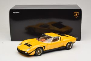 Lamborghini Miura SVR Jaune & Noir Kyosho 1:18 08319GY Métal — image 8 sur 8