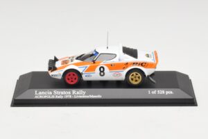 Lancia Stratos Rally #8 Livieratos / Manolis Acropolis Rally 1978 Minichamps 1:43 430781208 Métal
