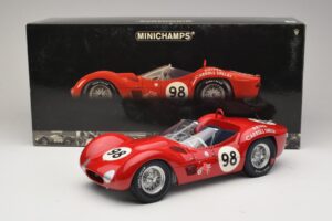 Maserati Tipo 61 #98 C. Shelby Times Mirror GP For Sportscars 1960 Minichamps 1:12 120601298 Métal — image 8 sur 8