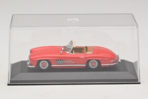 Mercedes 300 SL W198 Rouge Avec Intérieur Marron Minichamps 1:43 MB009 Diecast — image 4 sur 5