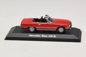 Mercedes 350 SL R107 Rouge Maxichamps 1:43 940033432 Diecast