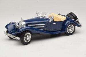 Mercedes 500K Roadster Bleu Bburago 1:20 Mercedes 500K Roadster Bleu Bburago 1:20 3070 Métal