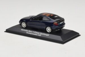 Mercedes C-Class Sportscoupe CL203 Blue Metallic Bundespressball Minichamps 1:43 MB010 Diecast — image 3 sur 5