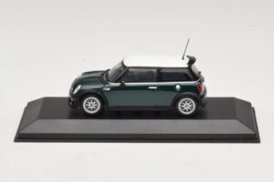 Mini Cooper One R50 Aero Green Avec Toit Blanc Minichamps 1:43 MINI011 Diecast