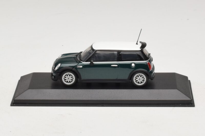 Mini Cooper One R50 Aero Green Avec Toit Blanc Minichamps 1:43 MINI011 Diecast
