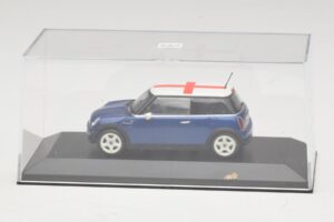 Mini Cooper S R53 Bleu Avec Drapeau Anglais Minichamps 1:43 MINI012 Diecast — image 4 sur 5