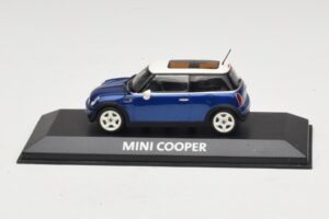 Mini Cooper S R53 Bleu Foncé Avec Toit Panoramique Minichamps 1:43 MINI021 Diecast