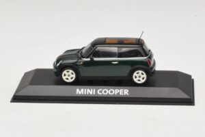 Mini Cooper S R53 Vert Foncé Avec Toit Noir Minichamps 1:43 MINI023 Métal