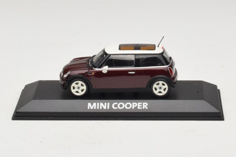 Mini Cooper S R53 Rouge Foncé Avec Toit Panoramique Minichamps 1:43 MINI019 Diecast
