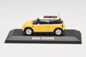 Mini Cooper S R53 Jaune Avec Toit Panoramique Jaune Minichamps 1:43 MINI029 Diecast