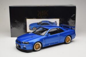 Nissan Skyline GT-R R34 V-Spec II Bleu Métallisé BBS Jantes KK-Scale 1:12 KKDC120211-2 Métal — image 8 sur 8