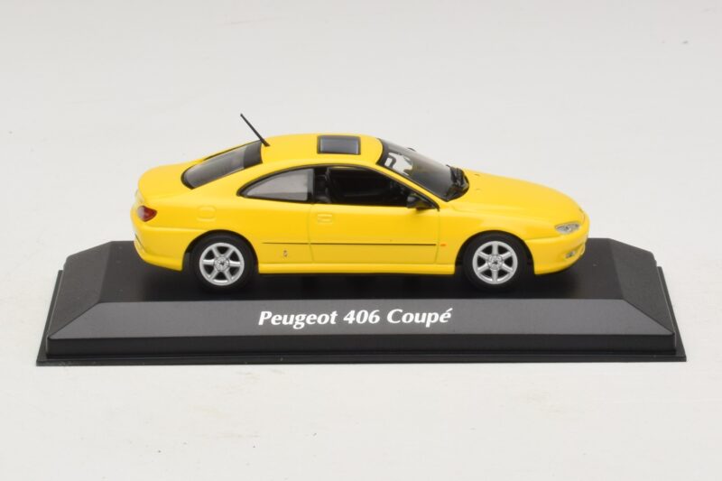 Peugeot 406 Coupé Jaune Maxichamps 1:43 940112621 Métal