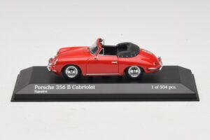 Porsche 356 B Cabriolet Rouge Minichamps 1:43 400064331 Métal