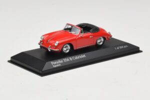 Porsche 356 B Cabriolet Rouge Minichamps 1:43 400064331 Métal — image 2 sur 5