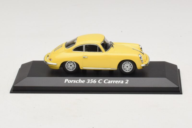 Porsche 356C Carrera 2 Jaune Maxichamps 1:43 Porsche 356C Carrera 2 Jaune Maxichamps 1:43 940062361 Métal