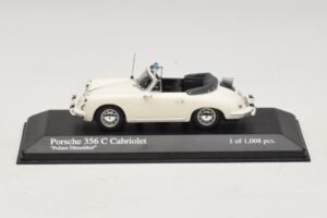 Porsche 356C Cabriolet Polizei Dusseldorf Minichamps 1:43 430062391 Métal