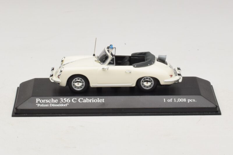 Porsche 356C Cabriolet Polizei Dusseldorf Minichamps 1:43 430062391 Métal