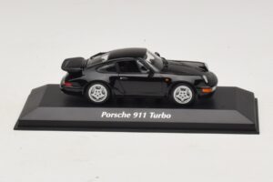 Porsche 911 964 Turbo Noir Maxichamps 1:43 940069101 Métal