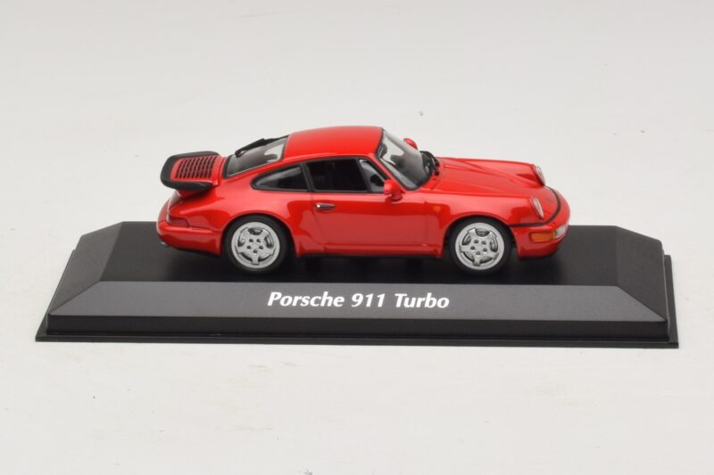 Porsche 911 964 Turbo Rouge Maxichamps 1:43 940069102 Métal