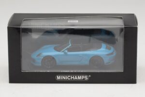 Porsche 911 991.1 Carrera 4 GTS Cabriolet Bleu Minichamps 1:43 410067332 Métal — image 5 sur 5