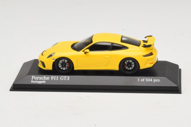 Porsche 911 991.1 GT3 Jaune Minichamps 1:43 410066020 Métal