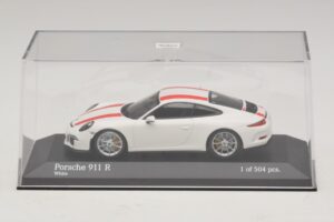 Porsche 911 991.1 R Blanc Avec Bandes Rouges Minichamps 1:43 410066220 Métal — image 5 sur 6