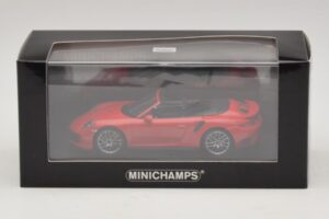 Porsche 911 991.1 Turbo S Cabriolet Rouge Minichamps 1:43 410067180 Métal — image 5 sur 5