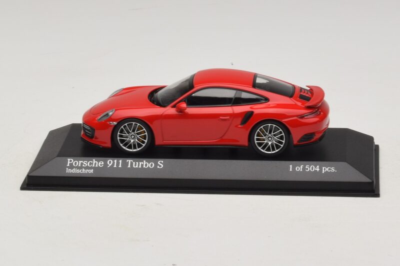 Porsche 911 991.1 Turbo S Rouge Minichamps 1:43 410067170 Métal