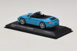 Porsche 911 991.2 Carrera 4 Cabriolet Bleu Minichamps 1:43 410067232 Métal — image 3 sur 5