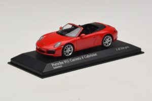 Porsche 911 991.2 Carrera 4 Cabriolet Rouge Minichamps 1:43 410067230 Métal — image 2 sur 5