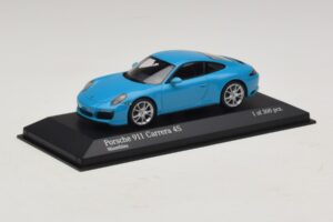 Porsche 911 991.2 Carrera 4S Bleu Minichamps 1:43 410067242 Métal — image 2 sur 5